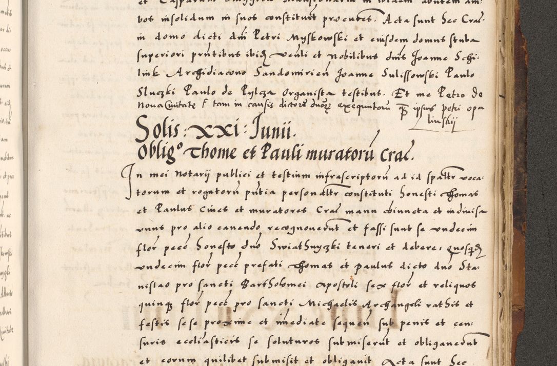Zdjęcie nr 653 dla obiektu archiwalnego: Acta causarum, obligacionum, sentenciarum tam interlocutoriarum quam diffinitivarum constitutionumque coram reverendo patre domino Petro Porembski canonico et officiali generali Cracoviensi de anno Domini millesimo quingentesimo quadragesimo nono, cuius indictio septima, pontificatus sanctissimi in Christo patris et domini nostri domini Pauli divina providencia tercii, anno ipsius nacionis Pauli pape terciii die tercia mensis Novembris inchoatur