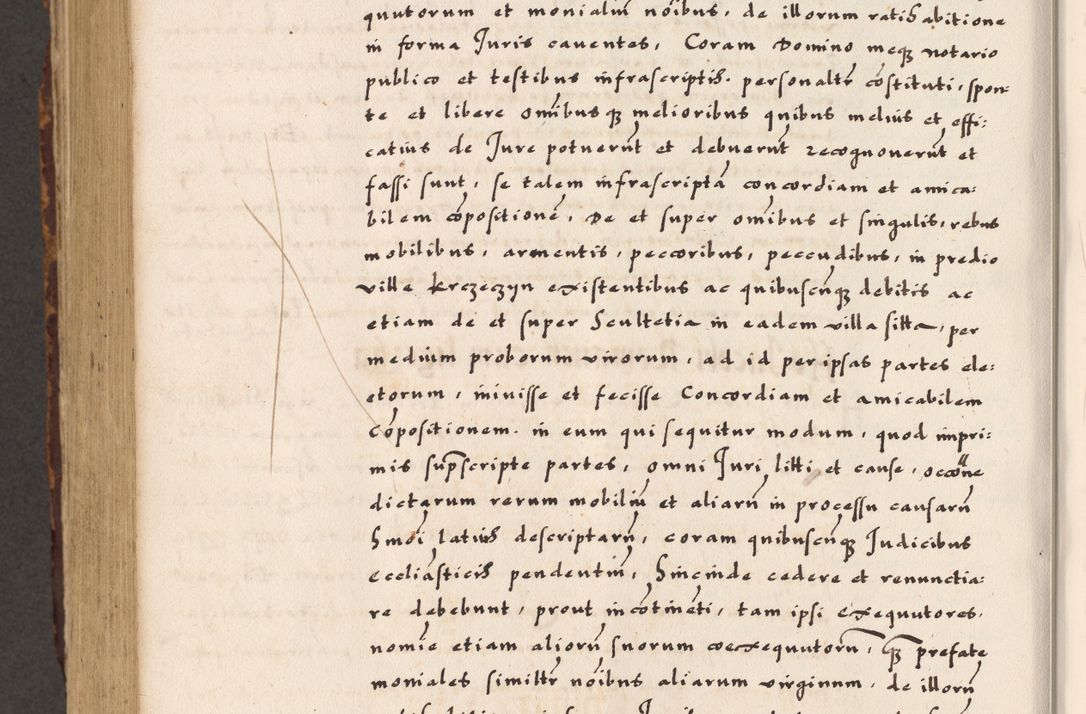 Zdjęcie nr 658 dla obiektu archiwalnego: Acta causarum, obligacionum, sentenciarum tam interlocutoriarum quam diffinitivarum constitutionumque coram reverendo patre domino Petro Porembski canonico et officiali generali Cracoviensi de anno Domini millesimo quingentesimo quadragesimo nono, cuius indictio septima, pontificatus sanctissimi in Christo patris et domini nostri domini Pauli divina providencia tercii, anno ipsius nacionis Pauli pape terciii die tercia mensis Novembris inchoatur