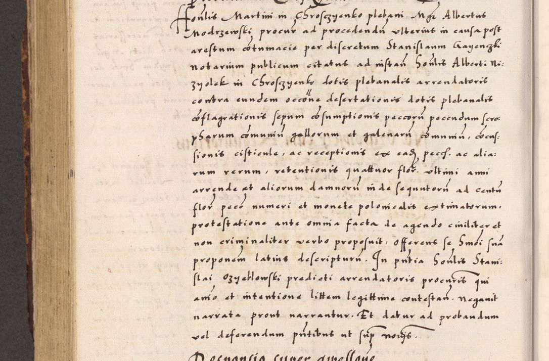 Zdjęcie nr 664 dla obiektu archiwalnego: Acta causarum, obligacionum, sentenciarum tam interlocutoriarum quam diffinitivarum constitutionumque coram reverendo patre domino Petro Porembski canonico et officiali generali Cracoviensi de anno Domini millesimo quingentesimo quadragesimo nono, cuius indictio septima, pontificatus sanctissimi in Christo patris et domini nostri domini Pauli divina providencia tercii, anno ipsius nacionis Pauli pape terciii die tercia mensis Novembris inchoatur