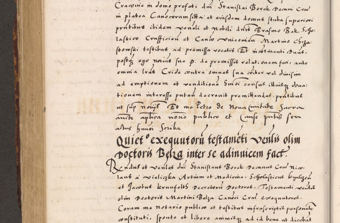 Zdjęcie nr 668 dla obiektu archiwalnego: Acta causarum, obligacionum, sentenciarum tam interlocutoriarum quam diffinitivarum constitutionumque coram reverendo patre domino Petro Porembski canonico et officiali generali Cracoviensi de anno Domini millesimo quingentesimo quadragesimo nono, cuius indictio septima, pontificatus sanctissimi in Christo patris et domini nostri domini Pauli divina providencia tercii, anno ipsius nacionis Pauli pape terciii die tercia mensis Novembris inchoatur