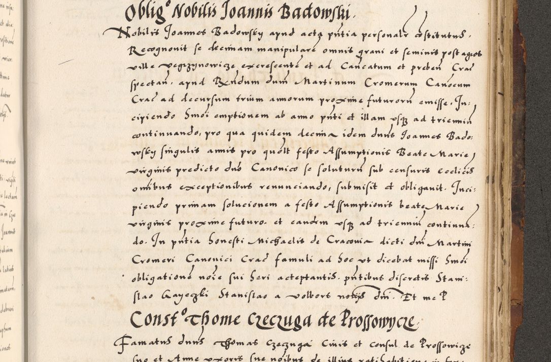 Zdjęcie nr 684 dla obiektu archiwalnego: Acta causarum, obligacionum, sentenciarum tam interlocutoriarum quam diffinitivarum constitutionumque coram reverendo patre domino Petro Porembski canonico et officiali generali Cracoviensi de anno Domini millesimo quingentesimo quadragesimo nono, cuius indictio septima, pontificatus sanctissimi in Christo patris et domini nostri domini Pauli divina providencia tercii, anno ipsius nacionis Pauli pape terciii die tercia mensis Novembris inchoatur