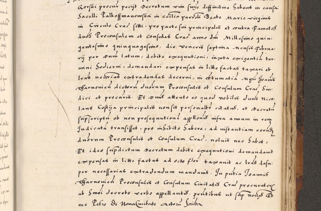 Zdjęcie nr 691 dla obiektu archiwalnego: Acta causarum, obligacionum, sentenciarum tam interlocutoriarum quam diffinitivarum constitutionumque coram reverendo patre domino Petro Porembski canonico et officiali generali Cracoviensi de anno Domini millesimo quingentesimo quadragesimo nono, cuius indictio septima, pontificatus sanctissimi in Christo patris et domini nostri domini Pauli divina providencia tercii, anno ipsius nacionis Pauli pape terciii die tercia mensis Novembris inchoatur