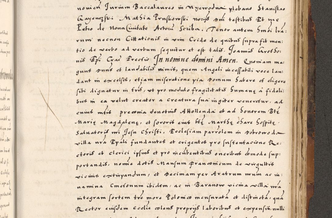 Zdjęcie nr 695 dla obiektu archiwalnego: Acta causarum, obligacionum, sentenciarum tam interlocutoriarum quam diffinitivarum constitutionumque coram reverendo patre domino Petro Porembski canonico et officiali generali Cracoviensi de anno Domini millesimo quingentesimo quadragesimo nono, cuius indictio septima, pontificatus sanctissimi in Christo patris et domini nostri domini Pauli divina providencia tercii, anno ipsius nacionis Pauli pape terciii die tercia mensis Novembris inchoatur
