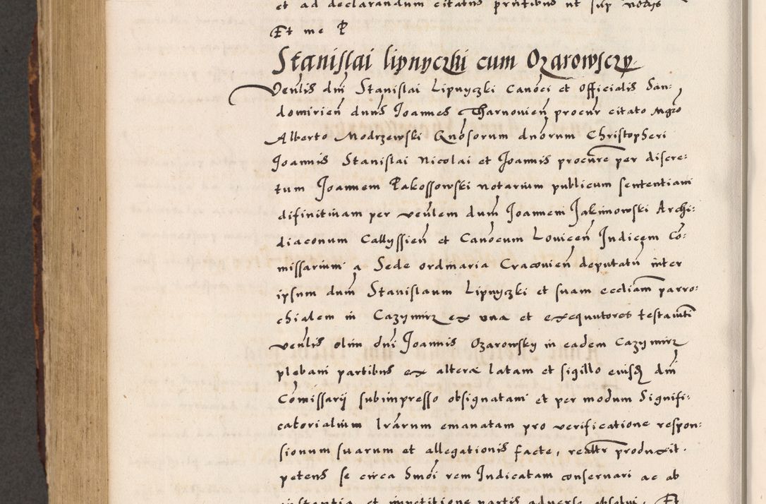 Zdjęcie nr 704 dla obiektu archiwalnego: Acta causarum, obligacionum, sentenciarum tam interlocutoriarum quam diffinitivarum constitutionumque coram reverendo patre domino Petro Porembski canonico et officiali generali Cracoviensi de anno Domini millesimo quingentesimo quadragesimo nono, cuius indictio septima, pontificatus sanctissimi in Christo patris et domini nostri domini Pauli divina providencia tercii, anno ipsius nacionis Pauli pape terciii die tercia mensis Novembris inchoatur