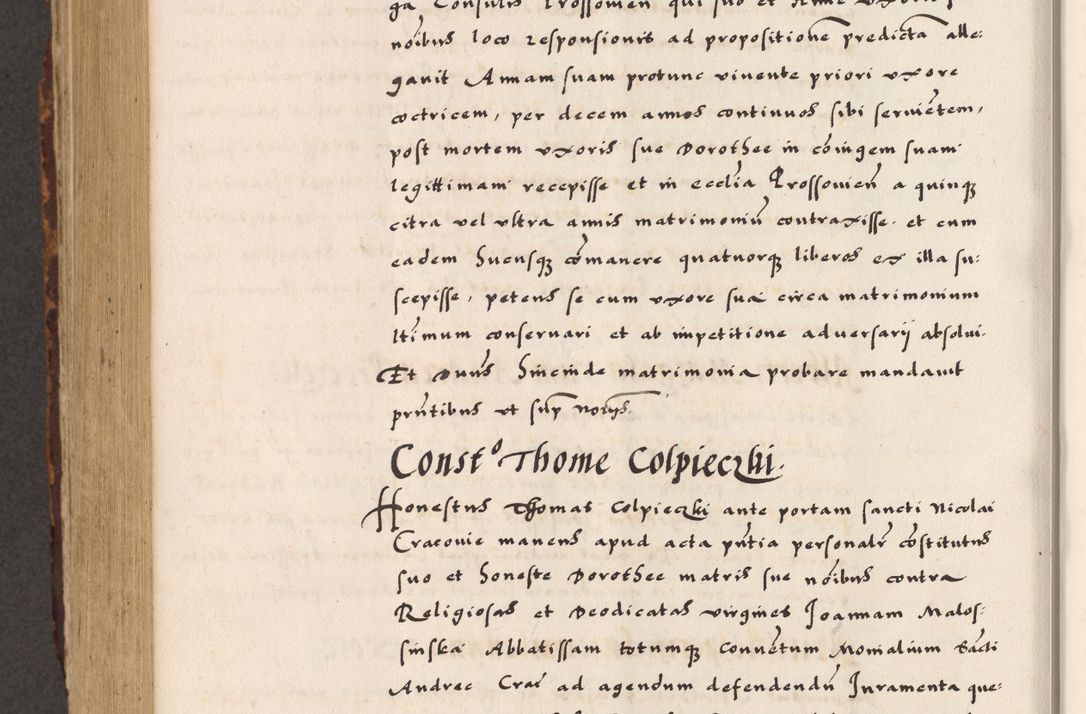 Zdjęcie nr 706 dla obiektu archiwalnego: Acta causarum, obligacionum, sentenciarum tam interlocutoriarum quam diffinitivarum constitutionumque coram reverendo patre domino Petro Porembski canonico et officiali generali Cracoviensi de anno Domini millesimo quingentesimo quadragesimo nono, cuius indictio septima, pontificatus sanctissimi in Christo patris et domini nostri domini Pauli divina providencia tercii, anno ipsius nacionis Pauli pape terciii die tercia mensis Novembris inchoatur