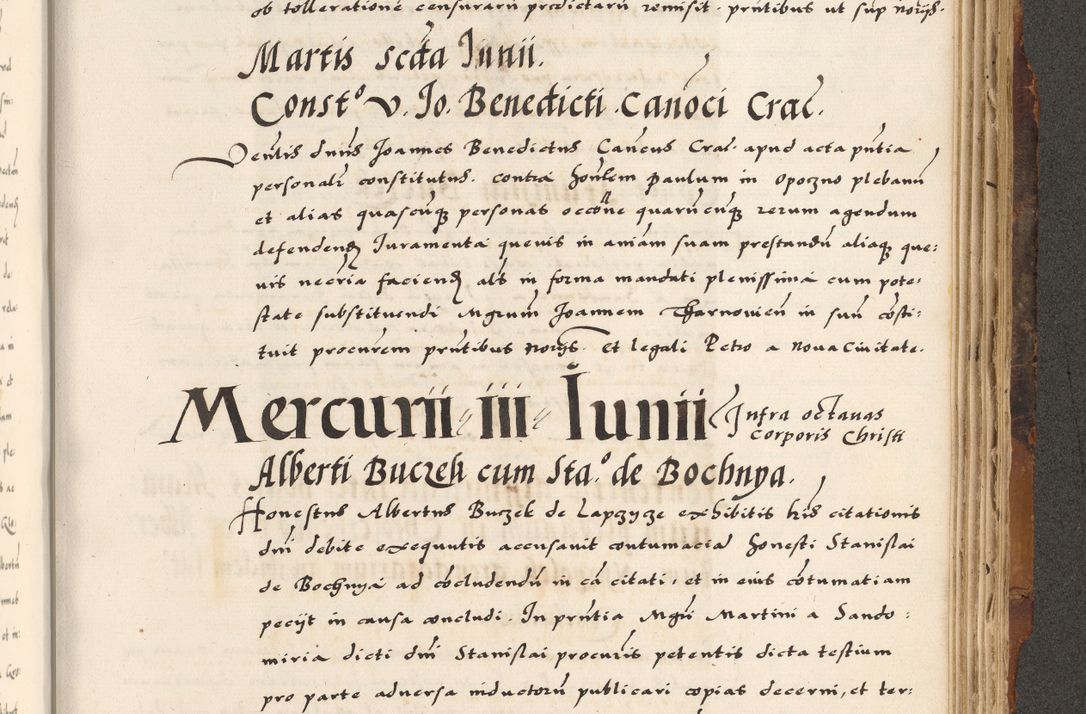 Zdjęcie nr 710 dla obiektu archiwalnego: Acta causarum, obligacionum, sentenciarum tam interlocutoriarum quam diffinitivarum constitutionumque coram reverendo patre domino Petro Porembski canonico et officiali generali Cracoviensi de anno Domini millesimo quingentesimo quadragesimo nono, cuius indictio septima, pontificatus sanctissimi in Christo patris et domini nostri domini Pauli divina providencia tercii, anno ipsius nacionis Pauli pape terciii die tercia mensis Novembris inchoatur