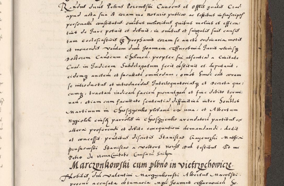 Zdjęcie nr 715 dla obiektu archiwalnego: Acta causarum, obligacionum, sentenciarum tam interlocutoriarum quam diffinitivarum constitutionumque coram reverendo patre domino Petro Porembski canonico et officiali generali Cracoviensi de anno Domini millesimo quingentesimo quadragesimo nono, cuius indictio septima, pontificatus sanctissimi in Christo patris et domini nostri domini Pauli divina providencia tercii, anno ipsius nacionis Pauli pape terciii die tercia mensis Novembris inchoatur