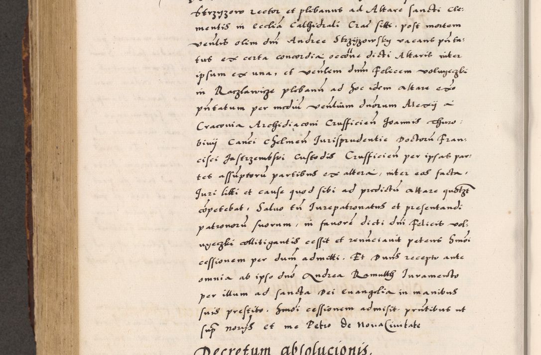Zdjęcie nr 716 dla obiektu archiwalnego: Acta causarum, obligacionum, sentenciarum tam interlocutoriarum quam diffinitivarum constitutionumque coram reverendo patre domino Petro Porembski canonico et officiali generali Cracoviensi de anno Domini millesimo quingentesimo quadragesimo nono, cuius indictio septima, pontificatus sanctissimi in Christo patris et domini nostri domini Pauli divina providencia tercii, anno ipsius nacionis Pauli pape terciii die tercia mensis Novembris inchoatur