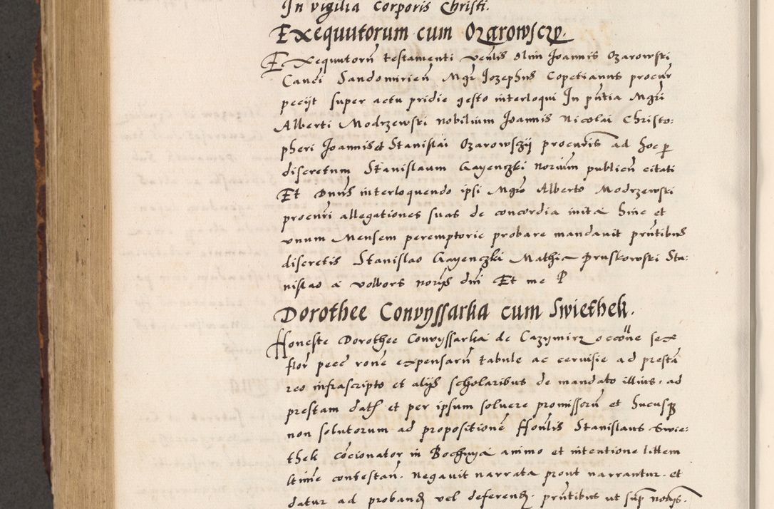 Zdjęcie nr 718 dla obiektu archiwalnego: Acta causarum, obligacionum, sentenciarum tam interlocutoriarum quam diffinitivarum constitutionumque coram reverendo patre domino Petro Porembski canonico et officiali generali Cracoviensi de anno Domini millesimo quingentesimo quadragesimo nono, cuius indictio septima, pontificatus sanctissimi in Christo patris et domini nostri domini Pauli divina providencia tercii, anno ipsius nacionis Pauli pape terciii die tercia mensis Novembris inchoatur