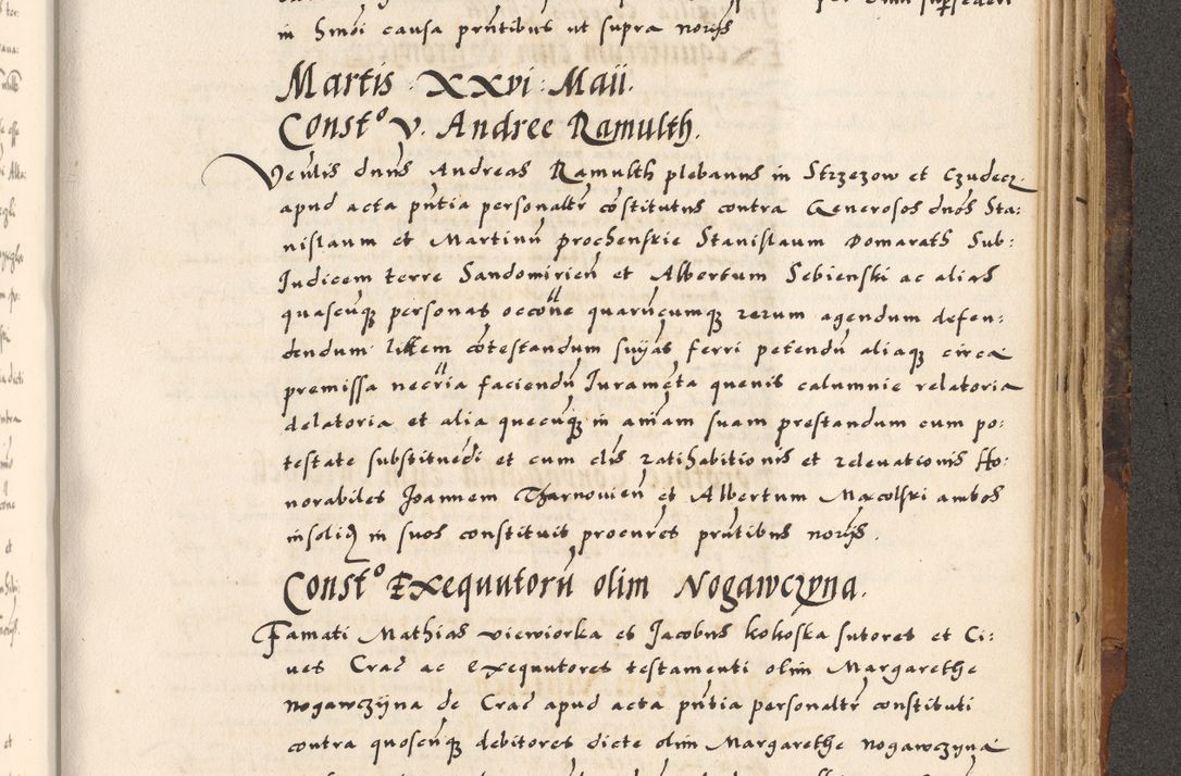 Zdjęcie nr 719 dla obiektu archiwalnego: Acta causarum, obligacionum, sentenciarum tam interlocutoriarum quam diffinitivarum constitutionumque coram reverendo patre domino Petro Porembski canonico et officiali generali Cracoviensi de anno Domini millesimo quingentesimo quadragesimo nono, cuius indictio septima, pontificatus sanctissimi in Christo patris et domini nostri domini Pauli divina providencia tercii, anno ipsius nacionis Pauli pape terciii die tercia mensis Novembris inchoatur