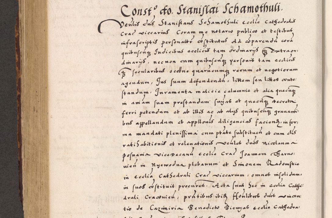 Zdjęcie nr 724 dla obiektu archiwalnego: Acta causarum, obligacionum, sentenciarum tam interlocutoriarum quam diffinitivarum constitutionumque coram reverendo patre domino Petro Porembski canonico et officiali generali Cracoviensi de anno Domini millesimo quingentesimo quadragesimo nono, cuius indictio septima, pontificatus sanctissimi in Christo patris et domini nostri domini Pauli divina providencia tercii, anno ipsius nacionis Pauli pape terciii die tercia mensis Novembris inchoatur