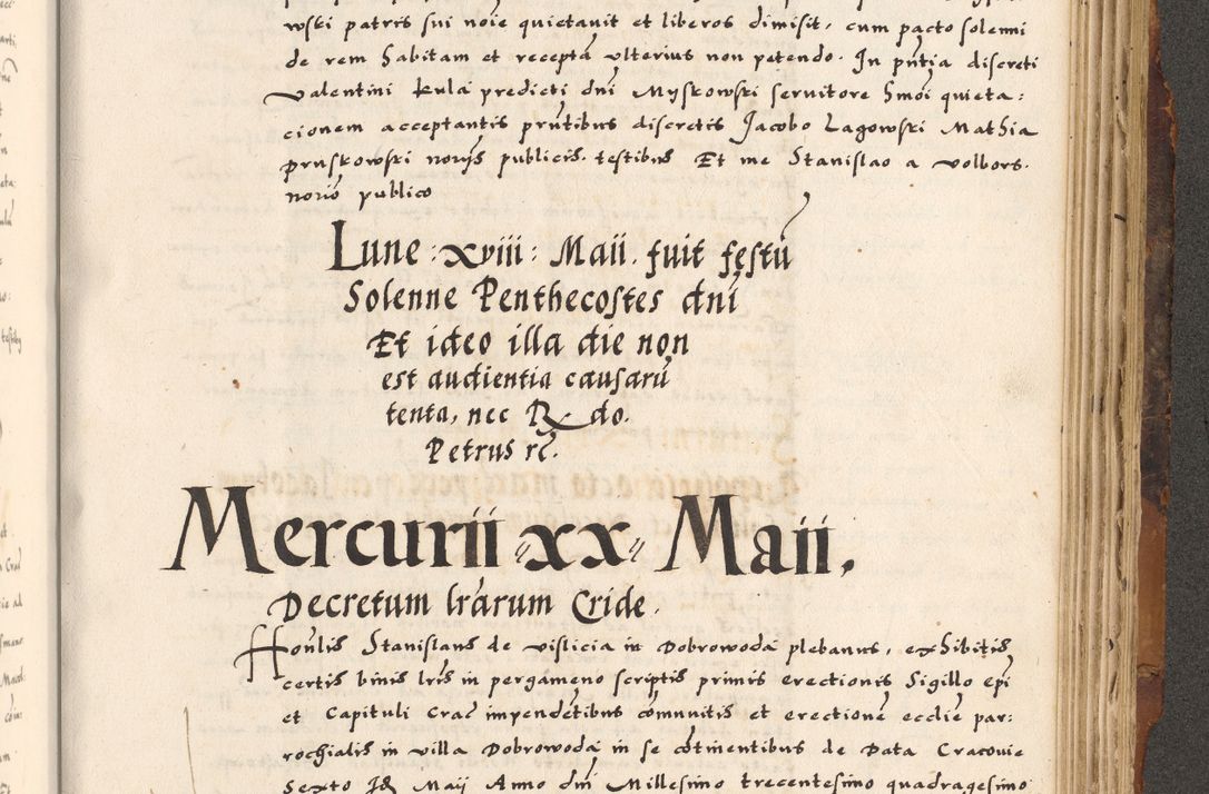 Zdjęcie nr 732 dla obiektu archiwalnego: Acta causarum, obligacionum, sentenciarum tam interlocutoriarum quam diffinitivarum constitutionumque coram reverendo patre domino Petro Porembski canonico et officiali generali Cracoviensi de anno Domini millesimo quingentesimo quadragesimo nono, cuius indictio septima, pontificatus sanctissimi in Christo patris et domini nostri domini Pauli divina providencia tercii, anno ipsius nacionis Pauli pape terciii die tercia mensis Novembris inchoatur