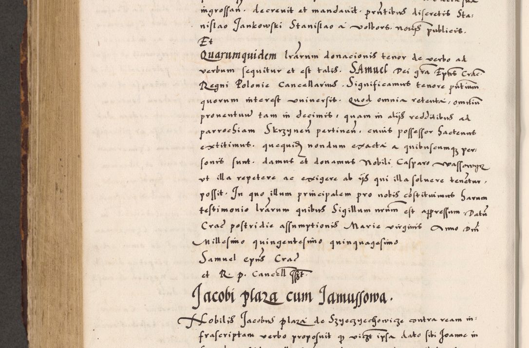 Zdjęcie nr 735 dla obiektu archiwalnego: Acta causarum, obligacionum, sentenciarum tam interlocutoriarum quam diffinitivarum constitutionumque coram reverendo patre domino Petro Porembski canonico et officiali generali Cracoviensi de anno Domini millesimo quingentesimo quadragesimo nono, cuius indictio septima, pontificatus sanctissimi in Christo patris et domini nostri domini Pauli divina providencia tercii, anno ipsius nacionis Pauli pape terciii die tercia mensis Novembris inchoatur