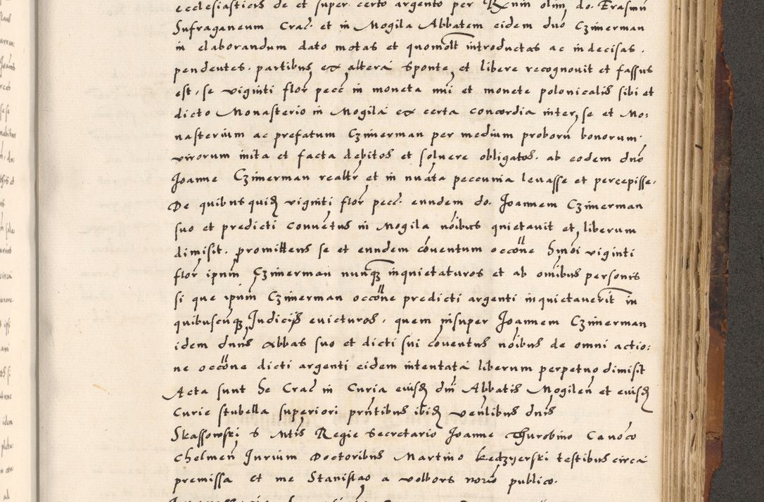 Zdjęcie nr 737 dla obiektu archiwalnego: Acta causarum, obligacionum, sentenciarum tam interlocutoriarum quam diffinitivarum constitutionumque coram reverendo patre domino Petro Porembski canonico et officiali generali Cracoviensi de anno Domini millesimo quingentesimo quadragesimo nono, cuius indictio septima, pontificatus sanctissimi in Christo patris et domini nostri domini Pauli divina providencia tercii, anno ipsius nacionis Pauli pape terciii die tercia mensis Novembris inchoatur