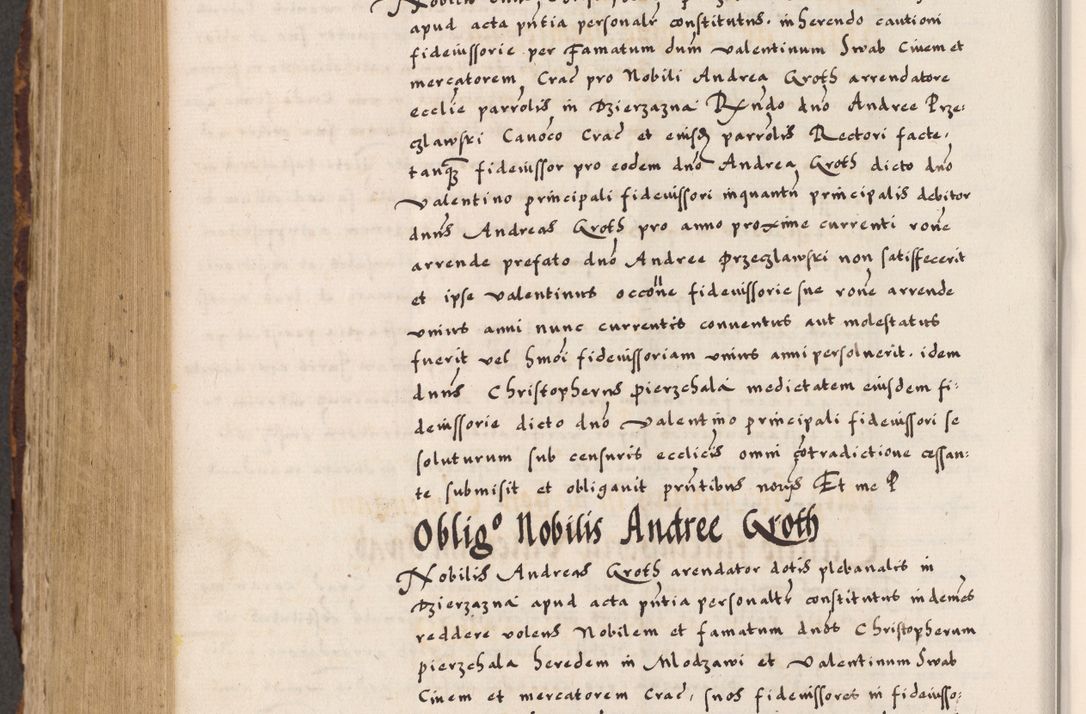 Zdjęcie nr 745 dla obiektu archiwalnego: Acta causarum, obligacionum, sentenciarum tam interlocutoriarum quam diffinitivarum constitutionumque coram reverendo patre domino Petro Porembski canonico et officiali generali Cracoviensi de anno Domini millesimo quingentesimo quadragesimo nono, cuius indictio septima, pontificatus sanctissimi in Christo patris et domini nostri domini Pauli divina providencia tercii, anno ipsius nacionis Pauli pape terciii die tercia mensis Novembris inchoatur