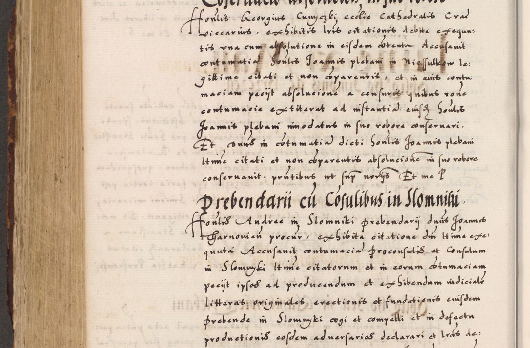 Zdjęcie nr 748 dla obiektu archiwalnego: Acta causarum, obligacionum, sentenciarum tam interlocutoriarum quam diffinitivarum constitutionumque coram reverendo patre domino Petro Porembski canonico et officiali generali Cracoviensi de anno Domini millesimo quingentesimo quadragesimo nono, cuius indictio septima, pontificatus sanctissimi in Christo patris et domini nostri domini Pauli divina providencia tercii, anno ipsius nacionis Pauli pape terciii die tercia mensis Novembris inchoatur