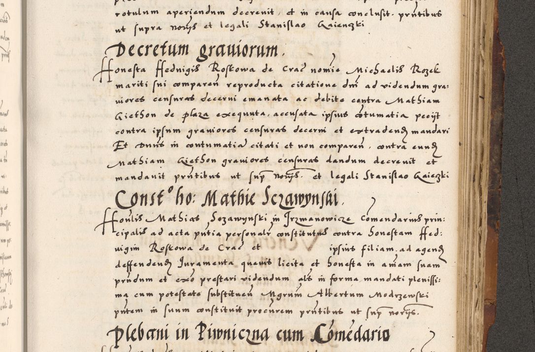 Zdjęcie nr 751 dla obiektu archiwalnego: Acta causarum, obligacionum, sentenciarum tam interlocutoriarum quam diffinitivarum constitutionumque coram reverendo patre domino Petro Porembski canonico et officiali generali Cracoviensi de anno Domini millesimo quingentesimo quadragesimo nono, cuius indictio septima, pontificatus sanctissimi in Christo patris et domini nostri domini Pauli divina providencia tercii, anno ipsius nacionis Pauli pape terciii die tercia mensis Novembris inchoatur