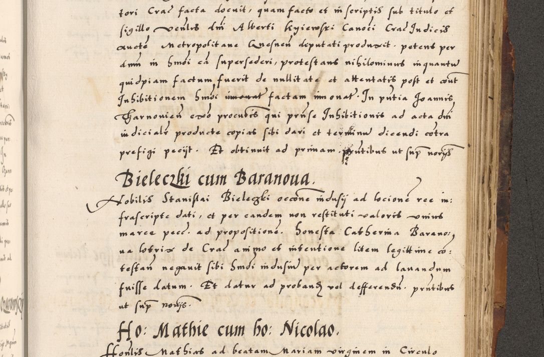 Zdjęcie nr 757 dla obiektu archiwalnego: Acta causarum, obligacionum, sentenciarum tam interlocutoriarum quam diffinitivarum constitutionumque coram reverendo patre domino Petro Porembski canonico et officiali generali Cracoviensi de anno Domini millesimo quingentesimo quadragesimo nono, cuius indictio septima, pontificatus sanctissimi in Christo patris et domini nostri domini Pauli divina providencia tercii, anno ipsius nacionis Pauli pape terciii die tercia mensis Novembris inchoatur