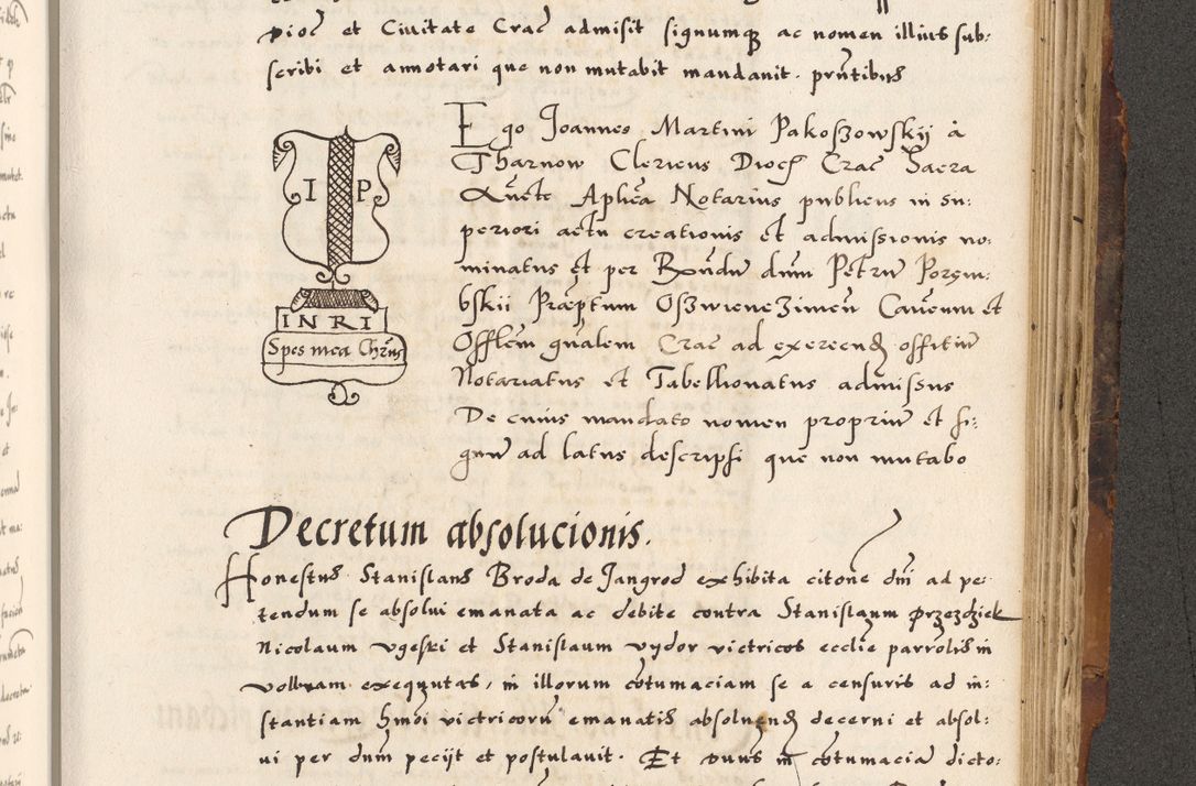 Zdjęcie nr 761 dla obiektu archiwalnego: Acta causarum, obligacionum, sentenciarum tam interlocutoriarum quam diffinitivarum constitutionumque coram reverendo patre domino Petro Porembski canonico et officiali generali Cracoviensi de anno Domini millesimo quingentesimo quadragesimo nono, cuius indictio septima, pontificatus sanctissimi in Christo patris et domini nostri domini Pauli divina providencia tercii, anno ipsius nacionis Pauli pape terciii die tercia mensis Novembris inchoatur