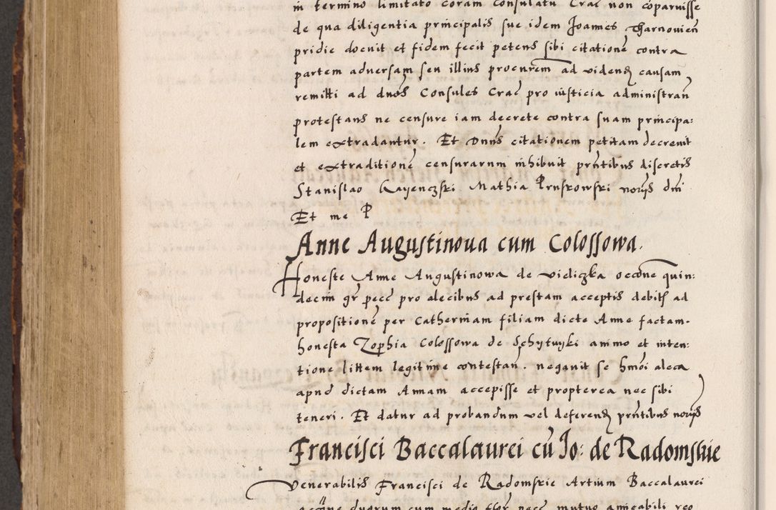 Zdjęcie nr 770 dla obiektu archiwalnego: Acta causarum, obligacionum, sentenciarum tam interlocutoriarum quam diffinitivarum constitutionumque coram reverendo patre domino Petro Porembski canonico et officiali generali Cracoviensi de anno Domini millesimo quingentesimo quadragesimo nono, cuius indictio septima, pontificatus sanctissimi in Christo patris et domini nostri domini Pauli divina providencia tercii, anno ipsius nacionis Pauli pape terciii die tercia mensis Novembris inchoatur