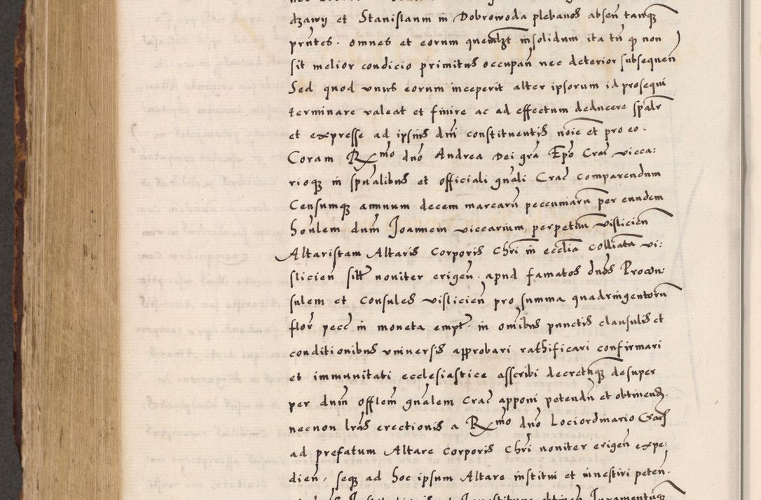 Zdjęcie nr 780 dla obiektu archiwalnego: Acta causarum, obligacionum, sentenciarum tam interlocutoriarum quam diffinitivarum constitutionumque coram reverendo patre domino Petro Porembski canonico et officiali generali Cracoviensi de anno Domini millesimo quingentesimo quadragesimo nono, cuius indictio septima, pontificatus sanctissimi in Christo patris et domini nostri domini Pauli divina providencia tercii, anno ipsius nacionis Pauli pape terciii die tercia mensis Novembris inchoatur