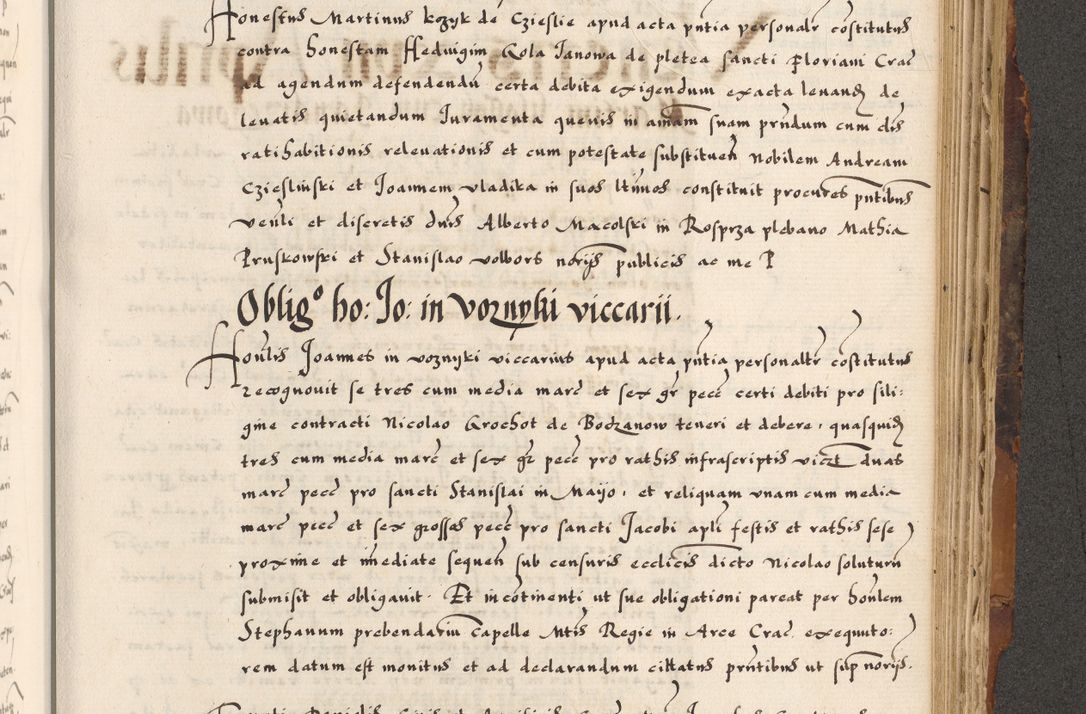 Zdjęcie nr 779 dla obiektu archiwalnego: Acta causarum, obligacionum, sentenciarum tam interlocutoriarum quam diffinitivarum constitutionumque coram reverendo patre domino Petro Porembski canonico et officiali generali Cracoviensi de anno Domini millesimo quingentesimo quadragesimo nono, cuius indictio septima, pontificatus sanctissimi in Christo patris et domini nostri domini Pauli divina providencia tercii, anno ipsius nacionis Pauli pape terciii die tercia mensis Novembris inchoatur
