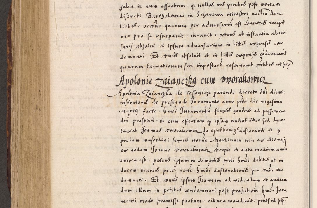 Zdjęcie nr 790 dla obiektu archiwalnego: Acta causarum, obligacionum, sentenciarum tam interlocutoriarum quam diffinitivarum constitutionumque coram reverendo patre domino Petro Porembski canonico et officiali generali Cracoviensi de anno Domini millesimo quingentesimo quadragesimo nono, cuius indictio septima, pontificatus sanctissimi in Christo patris et domini nostri domini Pauli divina providencia tercii, anno ipsius nacionis Pauli pape terciii die tercia mensis Novembris inchoatur