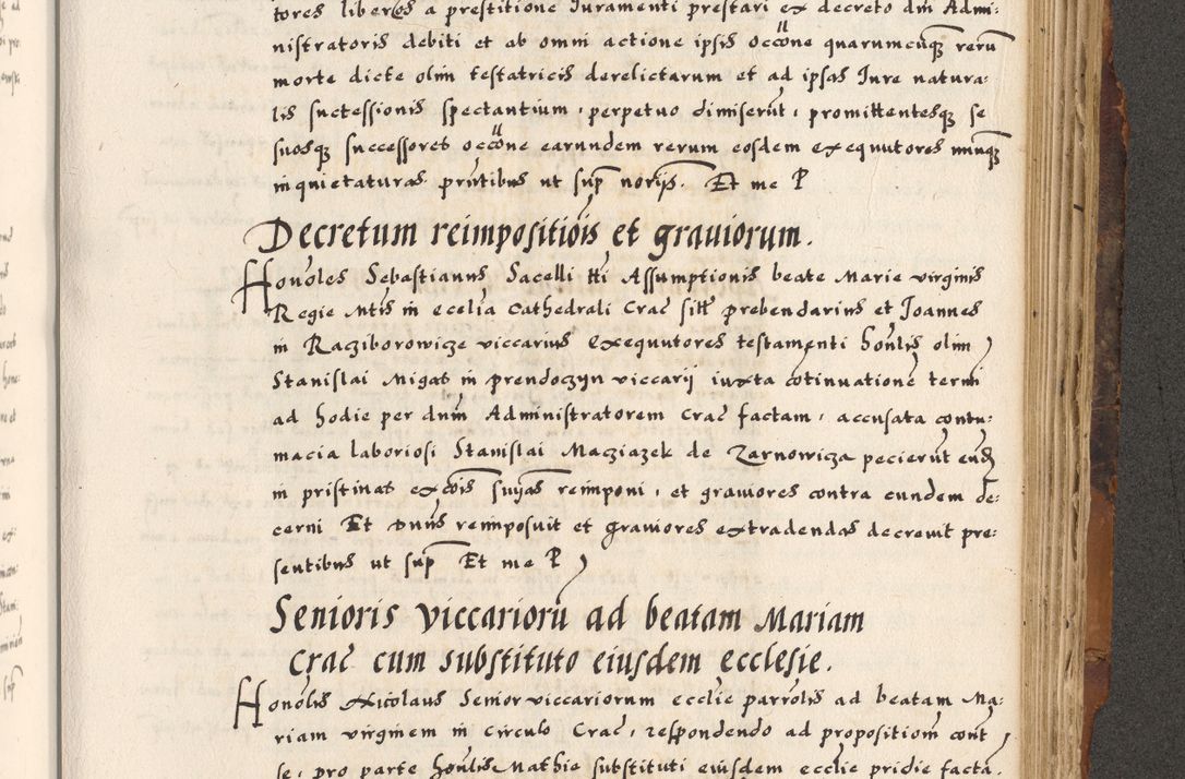 Zdjęcie nr 791 dla obiektu archiwalnego: Acta causarum, obligacionum, sentenciarum tam interlocutoriarum quam diffinitivarum constitutionumque coram reverendo patre domino Petro Porembski canonico et officiali generali Cracoviensi de anno Domini millesimo quingentesimo quadragesimo nono, cuius indictio septima, pontificatus sanctissimi in Christo patris et domini nostri domini Pauli divina providencia tercii, anno ipsius nacionis Pauli pape terciii die tercia mensis Novembris inchoatur