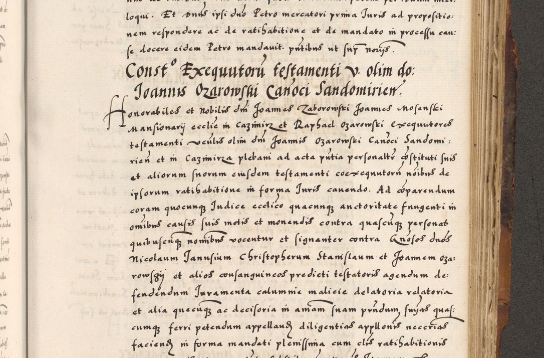 Zdjęcie nr 793 dla obiektu archiwalnego: Acta causarum, obligacionum, sentenciarum tam interlocutoriarum quam diffinitivarum constitutionumque coram reverendo patre domino Petro Porembski canonico et officiali generali Cracoviensi de anno Domini millesimo quingentesimo quadragesimo nono, cuius indictio septima, pontificatus sanctissimi in Christo patris et domini nostri domini Pauli divina providencia tercii, anno ipsius nacionis Pauli pape terciii die tercia mensis Novembris inchoatur