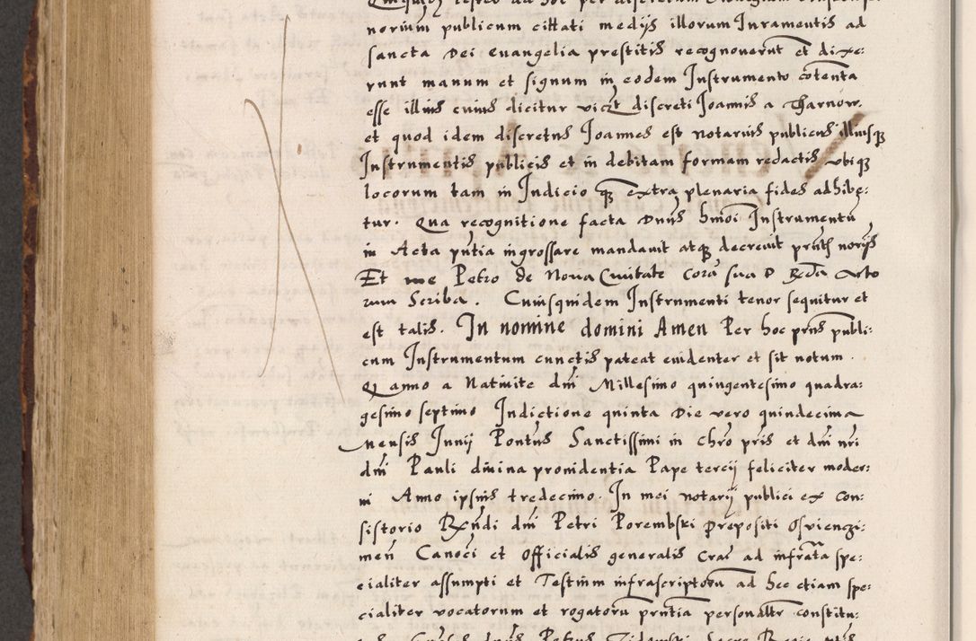 Zdjęcie nr 797 dla obiektu archiwalnego: Acta causarum, obligacionum, sentenciarum tam interlocutoriarum quam diffinitivarum constitutionumque coram reverendo patre domino Petro Porembski canonico et officiali generali Cracoviensi de anno Domini millesimo quingentesimo quadragesimo nono, cuius indictio septima, pontificatus sanctissimi in Christo patris et domini nostri domini Pauli divina providencia tercii, anno ipsius nacionis Pauli pape terciii die tercia mensis Novembris inchoatur