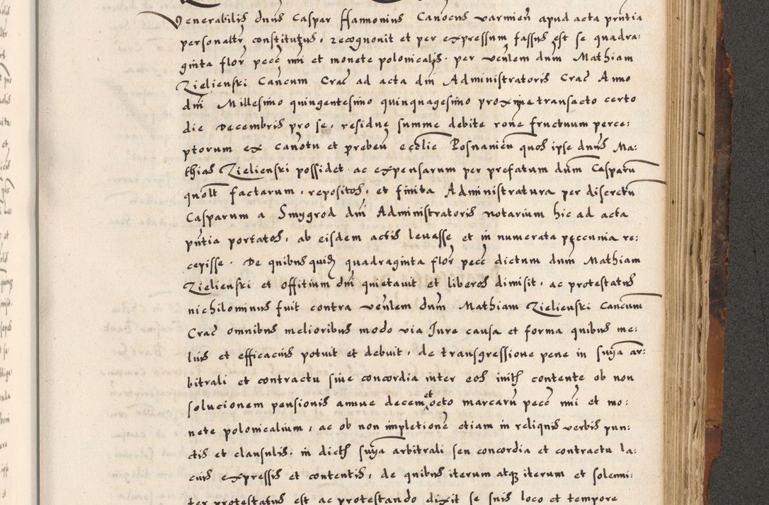 Zdjęcie nr 798 dla obiektu archiwalnego: Acta causarum, obligacionum, sentenciarum tam interlocutoriarum quam diffinitivarum constitutionumque coram reverendo patre domino Petro Porembski canonico et officiali generali Cracoviensi de anno Domini millesimo quingentesimo quadragesimo nono, cuius indictio septima, pontificatus sanctissimi in Christo patris et domini nostri domini Pauli divina providencia tercii, anno ipsius nacionis Pauli pape terciii die tercia mensis Novembris inchoatur