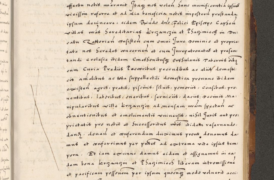 Zdjęcie nr 808 dla obiektu archiwalnego: Acta causarum, obligacionum, sentenciarum tam interlocutoriarum quam diffinitivarum constitutionumque coram reverendo patre domino Petro Porembski canonico et officiali generali Cracoviensi de anno Domini millesimo quingentesimo quadragesimo nono, cuius indictio septima, pontificatus sanctissimi in Christo patris et domini nostri domini Pauli divina providencia tercii, anno ipsius nacionis Pauli pape terciii die tercia mensis Novembris inchoatur