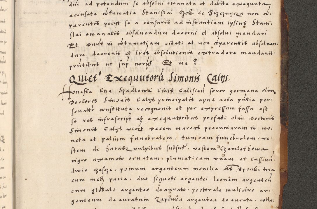 Zdjęcie nr 815 dla obiektu archiwalnego: Acta causarum, obligacionum, sentenciarum tam interlocutoriarum quam diffinitivarum constitutionumque coram reverendo patre domino Petro Porembski canonico et officiali generali Cracoviensi de anno Domini millesimo quingentesimo quadragesimo nono, cuius indictio septima, pontificatus sanctissimi in Christo patris et domini nostri domini Pauli divina providencia tercii, anno ipsius nacionis Pauli pape terciii die tercia mensis Novembris inchoatur
