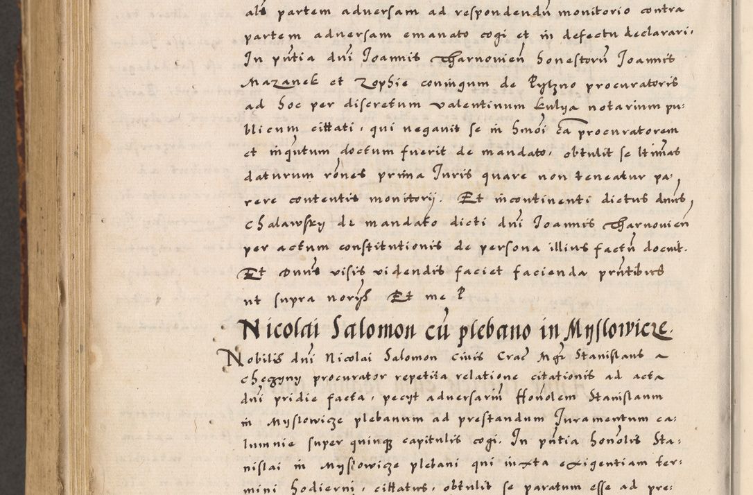 Zdjęcie nr 816 dla obiektu archiwalnego: Acta causarum, obligacionum, sentenciarum tam interlocutoriarum quam diffinitivarum constitutionumque coram reverendo patre domino Petro Porembski canonico et officiali generali Cracoviensi de anno Domini millesimo quingentesimo quadragesimo nono, cuius indictio septima, pontificatus sanctissimi in Christo patris et domini nostri domini Pauli divina providencia tercii, anno ipsius nacionis Pauli pape terciii die tercia mensis Novembris inchoatur