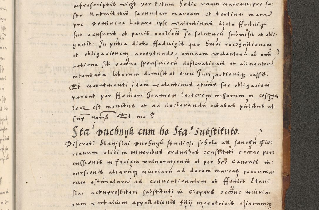 Zdjęcie nr 819 dla obiektu archiwalnego: Acta causarum, obligacionum, sentenciarum tam interlocutoriarum quam diffinitivarum constitutionumque coram reverendo patre domino Petro Porembski canonico et officiali generali Cracoviensi de anno Domini millesimo quingentesimo quadragesimo nono, cuius indictio septima, pontificatus sanctissimi in Christo patris et domini nostri domini Pauli divina providencia tercii, anno ipsius nacionis Pauli pape terciii die tercia mensis Novembris inchoatur