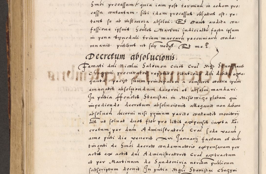 Zdjęcie nr 832 dla obiektu archiwalnego: Acta causarum, obligacionum, sentenciarum tam interlocutoriarum quam diffinitivarum constitutionumque coram reverendo patre domino Petro Porembski canonico et officiali generali Cracoviensi de anno Domini millesimo quingentesimo quadragesimo nono, cuius indictio septima, pontificatus sanctissimi in Christo patris et domini nostri domini Pauli divina providencia tercii, anno ipsius nacionis Pauli pape terciii die tercia mensis Novembris inchoatur
