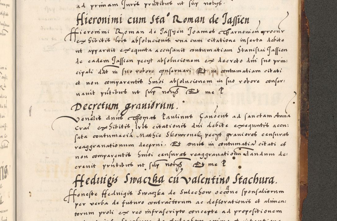 Zdjęcie nr 834 dla obiektu archiwalnego: Acta causarum, obligacionum, sentenciarum tam interlocutoriarum quam diffinitivarum constitutionumque coram reverendo patre domino Petro Porembski canonico et officiali generali Cracoviensi de anno Domini millesimo quingentesimo quadragesimo nono, cuius indictio septima, pontificatus sanctissimi in Christo patris et domini nostri domini Pauli divina providencia tercii, anno ipsius nacionis Pauli pape terciii die tercia mensis Novembris inchoatur