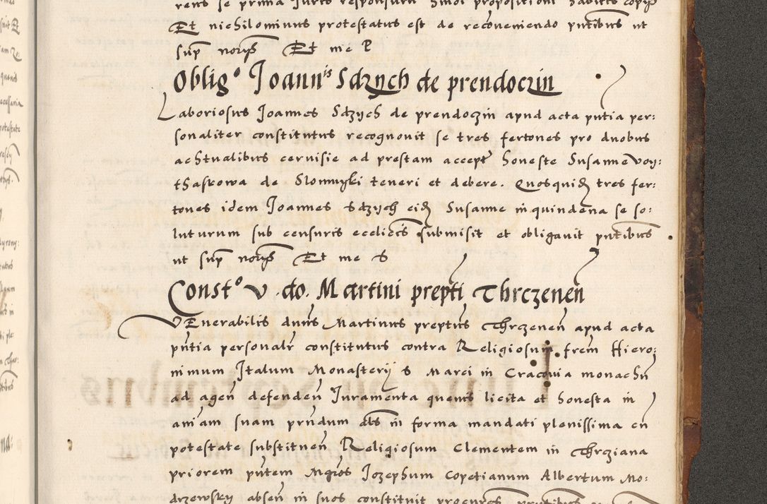 Zdjęcie nr 840 dla obiektu archiwalnego: Acta causarum, obligacionum, sentenciarum tam interlocutoriarum quam diffinitivarum constitutionumque coram reverendo patre domino Petro Porembski canonico et officiali generali Cracoviensi de anno Domini millesimo quingentesimo quadragesimo nono, cuius indictio septima, pontificatus sanctissimi in Christo patris et domini nostri domini Pauli divina providencia tercii, anno ipsius nacionis Pauli pape terciii die tercia mensis Novembris inchoatur