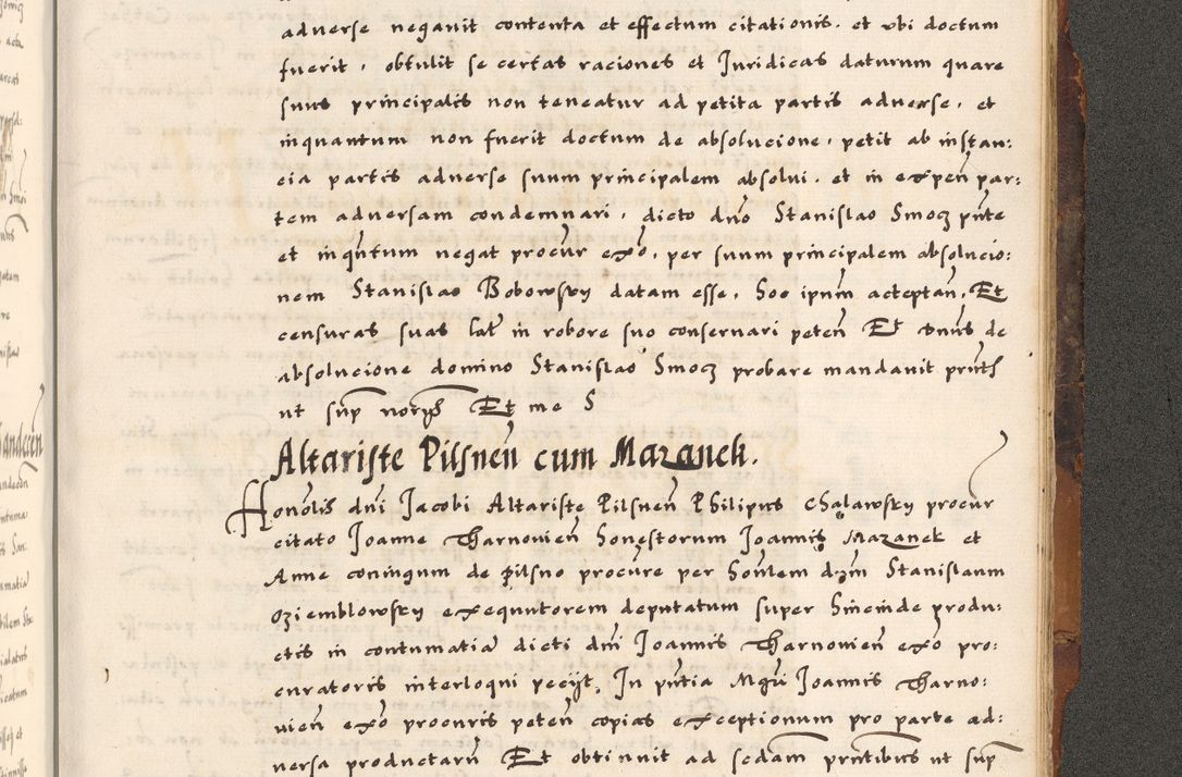 Zdjęcie nr 838 dla obiektu archiwalnego: Acta causarum, obligacionum, sentenciarum tam interlocutoriarum quam diffinitivarum constitutionumque coram reverendo patre domino Petro Porembski canonico et officiali generali Cracoviensi de anno Domini millesimo quingentesimo quadragesimo nono, cuius indictio septima, pontificatus sanctissimi in Christo patris et domini nostri domini Pauli divina providencia tercii, anno ipsius nacionis Pauli pape terciii die tercia mensis Novembris inchoatur