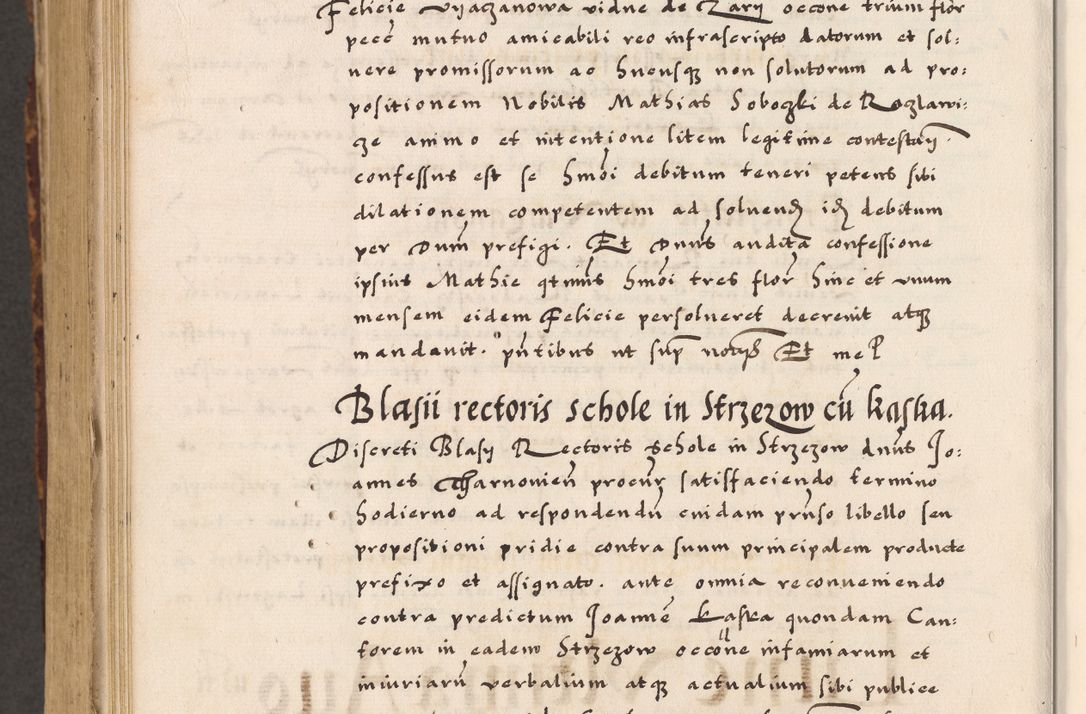 Zdjęcie nr 846 dla obiektu archiwalnego: Acta causarum, obligacionum, sentenciarum tam interlocutoriarum quam diffinitivarum constitutionumque coram reverendo patre domino Petro Porembski canonico et officiali generali Cracoviensi de anno Domini millesimo quingentesimo quadragesimo nono, cuius indictio septima, pontificatus sanctissimi in Christo patris et domini nostri domini Pauli divina providencia tercii, anno ipsius nacionis Pauli pape terciii die tercia mensis Novembris inchoatur