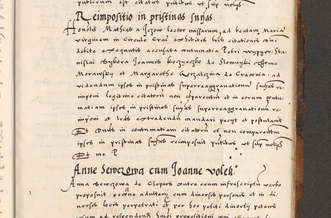 Zdjęcie nr 845 dla obiektu archiwalnego: Acta causarum, obligacionum, sentenciarum tam interlocutoriarum quam diffinitivarum constitutionumque coram reverendo patre domino Petro Porembski canonico et officiali generali Cracoviensi de anno Domini millesimo quingentesimo quadragesimo nono, cuius indictio septima, pontificatus sanctissimi in Christo patris et domini nostri domini Pauli divina providencia tercii, anno ipsius nacionis Pauli pape terciii die tercia mensis Novembris inchoatur