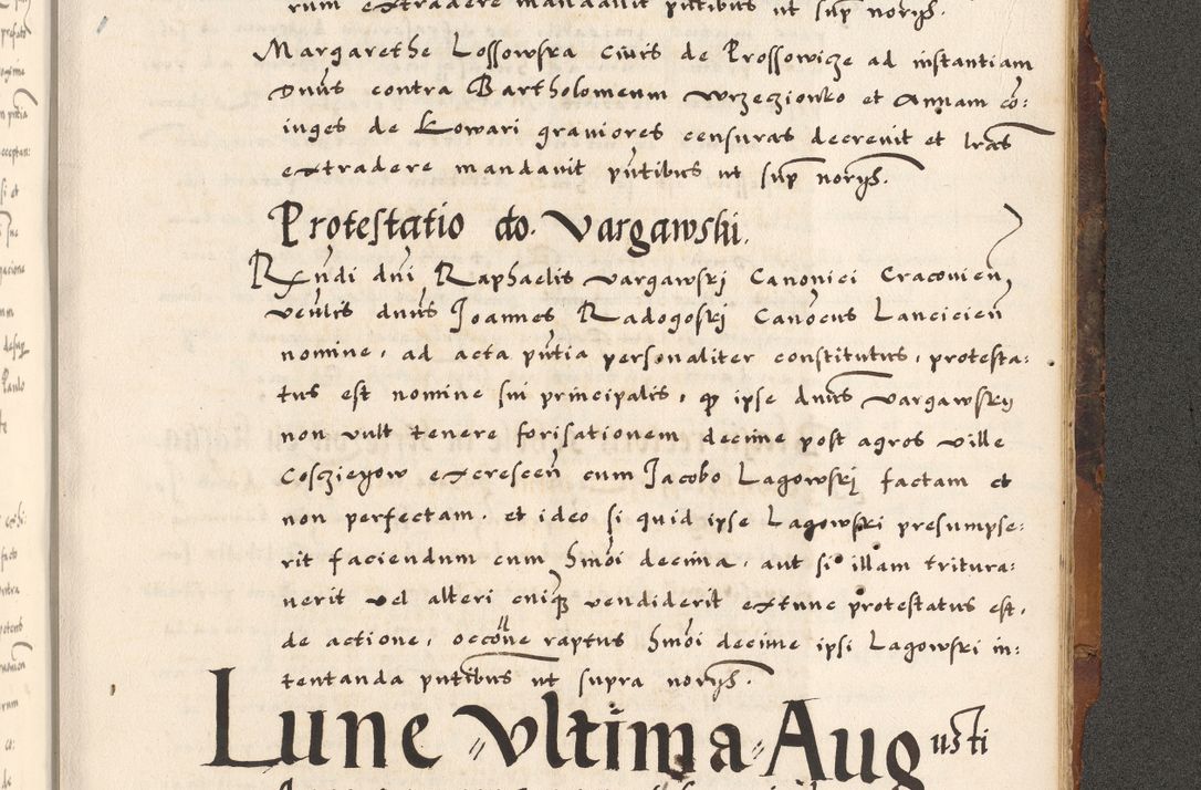 Zdjęcie nr 847 dla obiektu archiwalnego: Acta causarum, obligacionum, sentenciarum tam interlocutoriarum quam diffinitivarum constitutionumque coram reverendo patre domino Petro Porembski canonico et officiali generali Cracoviensi de anno Domini millesimo quingentesimo quadragesimo nono, cuius indictio septima, pontificatus sanctissimi in Christo patris et domini nostri domini Pauli divina providencia tercii, anno ipsius nacionis Pauli pape terciii die tercia mensis Novembris inchoatur