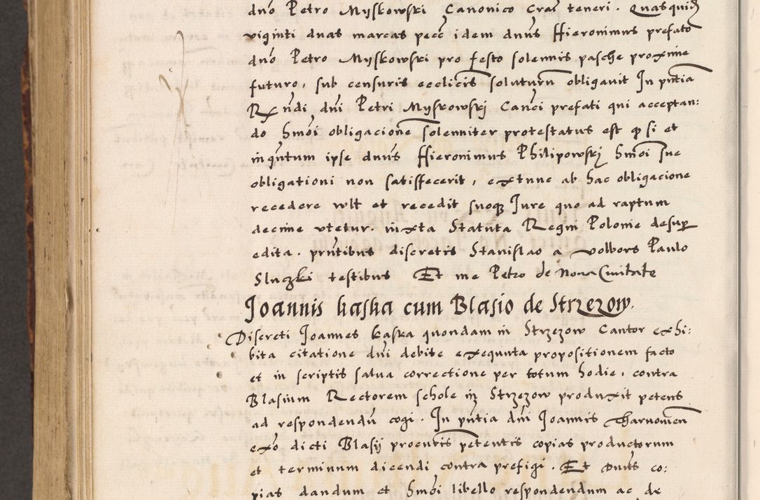 Zdjęcie nr 848 dla obiektu archiwalnego: Acta causarum, obligacionum, sentenciarum tam interlocutoriarum quam diffinitivarum constitutionumque coram reverendo patre domino Petro Porembski canonico et officiali generali Cracoviensi de anno Domini millesimo quingentesimo quadragesimo nono, cuius indictio septima, pontificatus sanctissimi in Christo patris et domini nostri domini Pauli divina providencia tercii, anno ipsius nacionis Pauli pape terciii die tercia mensis Novembris inchoatur