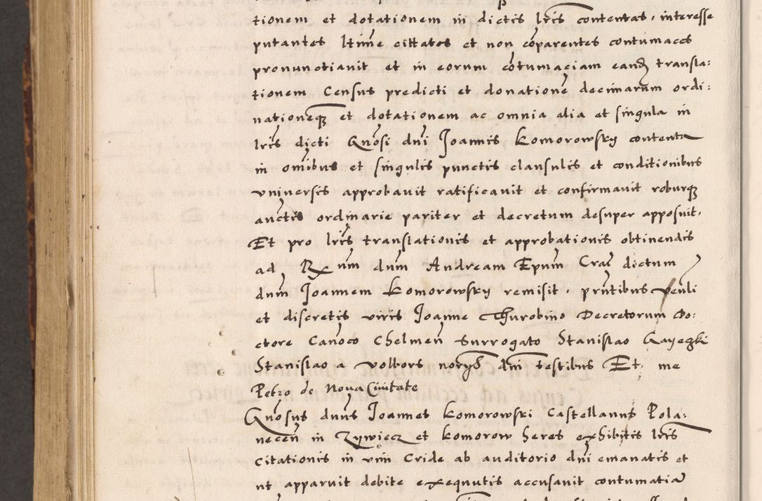 Zdjęcie nr 852 dla obiektu archiwalnego: Acta causarum, obligacionum, sentenciarum tam interlocutoriarum quam diffinitivarum constitutionumque coram reverendo patre domino Petro Porembski canonico et officiali generali Cracoviensi de anno Domini millesimo quingentesimo quadragesimo nono, cuius indictio septima, pontificatus sanctissimi in Christo patris et domini nostri domini Pauli divina providencia tercii, anno ipsius nacionis Pauli pape terciii die tercia mensis Novembris inchoatur