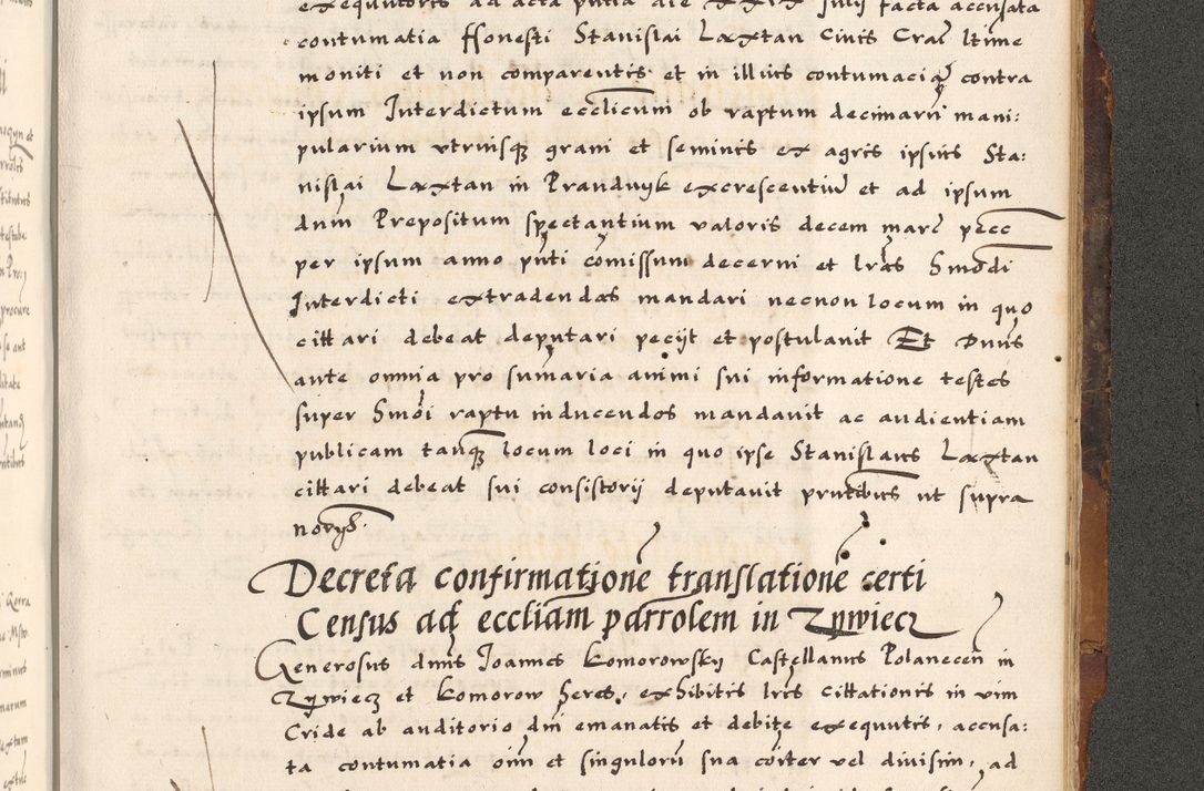 Zdjęcie nr 853 dla obiektu archiwalnego: Acta causarum, obligacionum, sentenciarum tam interlocutoriarum quam diffinitivarum constitutionumque coram reverendo patre domino Petro Porembski canonico et officiali generali Cracoviensi de anno Domini millesimo quingentesimo quadragesimo nono, cuius indictio septima, pontificatus sanctissimi in Christo patris et domini nostri domini Pauli divina providencia tercii, anno ipsius nacionis Pauli pape terciii die tercia mensis Novembris inchoatur