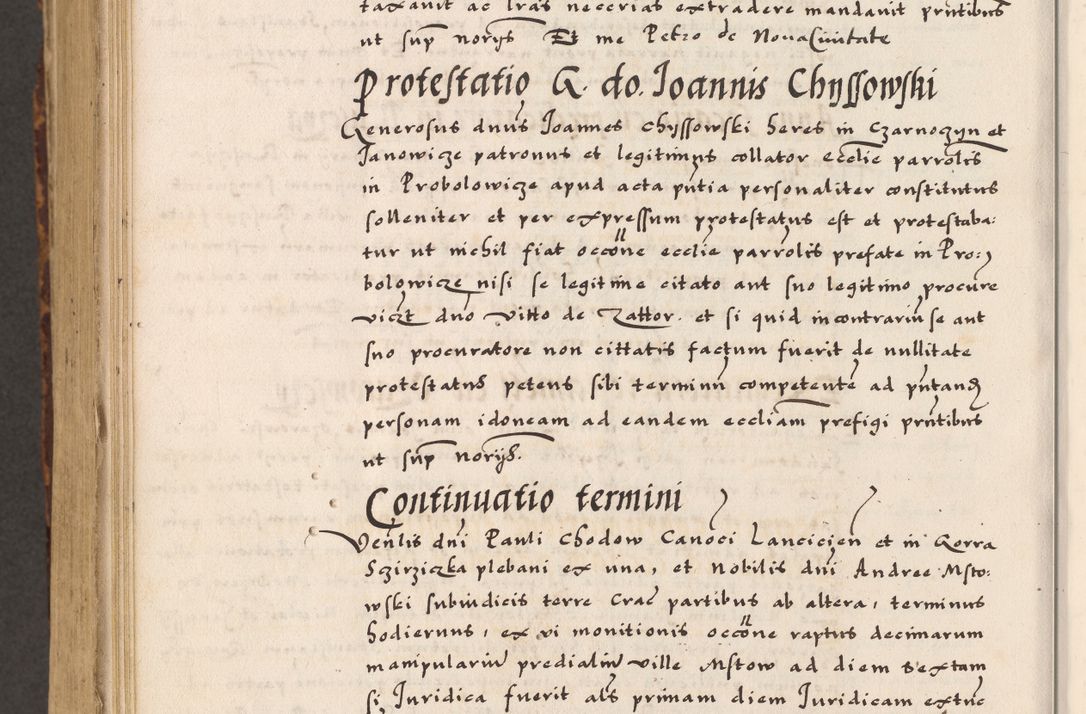 Zdjęcie nr 854 dla obiektu archiwalnego: Acta causarum, obligacionum, sentenciarum tam interlocutoriarum quam diffinitivarum constitutionumque coram reverendo patre domino Petro Porembski canonico et officiali generali Cracoviensi de anno Domini millesimo quingentesimo quadragesimo nono, cuius indictio septima, pontificatus sanctissimi in Christo patris et domini nostri domini Pauli divina providencia tercii, anno ipsius nacionis Pauli pape terciii die tercia mensis Novembris inchoatur