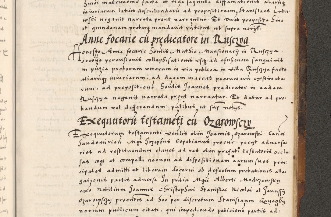 Zdjęcie nr 856 dla obiektu archiwalnego: Acta causarum, obligacionum, sentenciarum tam interlocutoriarum quam diffinitivarum constitutionumque coram reverendo patre domino Petro Porembski canonico et officiali generali Cracoviensi de anno Domini millesimo quingentesimo quadragesimo nono, cuius indictio septima, pontificatus sanctissimi in Christo patris et domini nostri domini Pauli divina providencia tercii, anno ipsius nacionis Pauli pape terciii die tercia mensis Novembris inchoatur