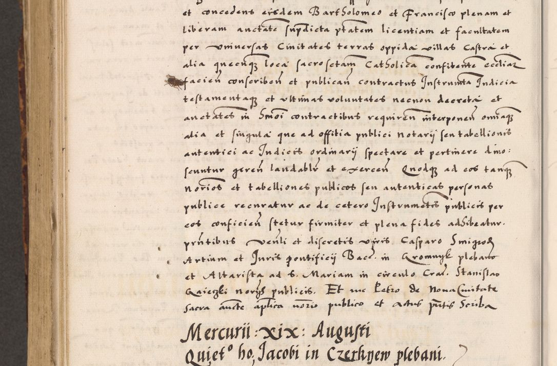 Zdjęcie nr 862 dla obiektu archiwalnego: Acta causarum, obligacionum, sentenciarum tam interlocutoriarum quam diffinitivarum constitutionumque coram reverendo patre domino Petro Porembski canonico et officiali generali Cracoviensi de anno Domini millesimo quingentesimo quadragesimo nono, cuius indictio septima, pontificatus sanctissimi in Christo patris et domini nostri domini Pauli divina providencia tercii, anno ipsius nacionis Pauli pape terciii die tercia mensis Novembris inchoatur