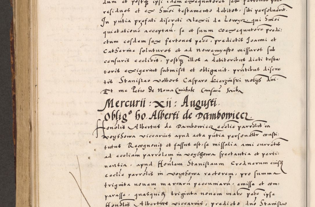 Zdjęcie nr 864 dla obiektu archiwalnego: Acta causarum, obligacionum, sentenciarum tam interlocutoriarum quam diffinitivarum constitutionumque coram reverendo patre domino Petro Porembski canonico et officiali generali Cracoviensi de anno Domini millesimo quingentesimo quadragesimo nono, cuius indictio septima, pontificatus sanctissimi in Christo patris et domini nostri domini Pauli divina providencia tercii, anno ipsius nacionis Pauli pape terciii die tercia mensis Novembris inchoatur