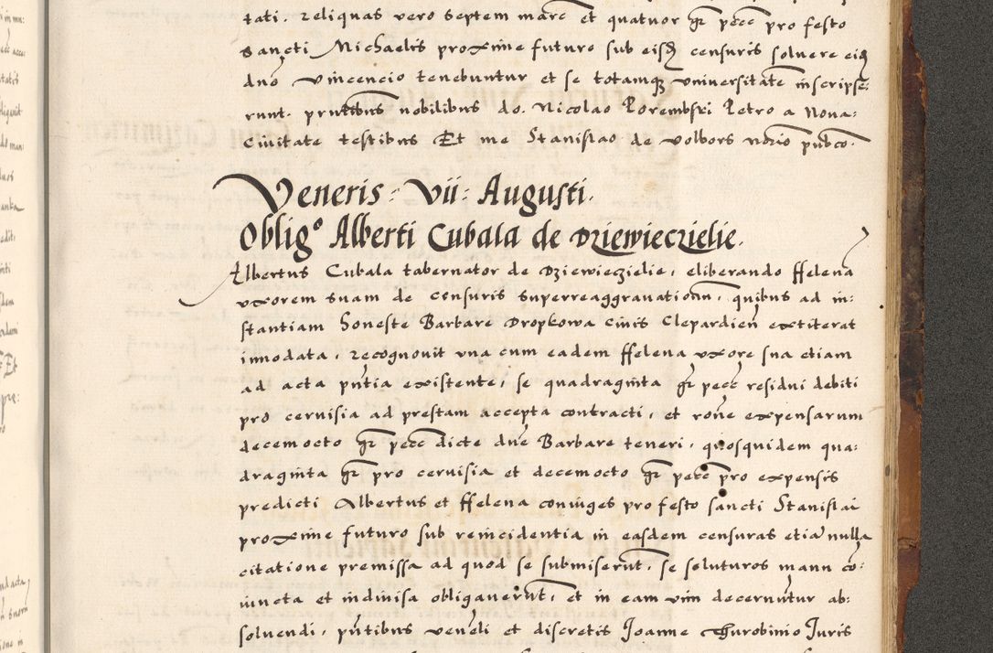 Zdjęcie nr 868 dla obiektu archiwalnego: Acta causarum, obligacionum, sentenciarum tam interlocutoriarum quam diffinitivarum constitutionumque coram reverendo patre domino Petro Porembski canonico et officiali generali Cracoviensi de anno Domini millesimo quingentesimo quadragesimo nono, cuius indictio septima, pontificatus sanctissimi in Christo patris et domini nostri domini Pauli divina providencia tercii, anno ipsius nacionis Pauli pape terciii die tercia mensis Novembris inchoatur